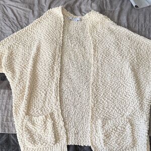 HYFVE Cream Textured Women's Cardigan